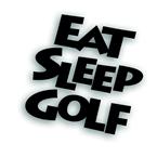 eat sleep golf decal
